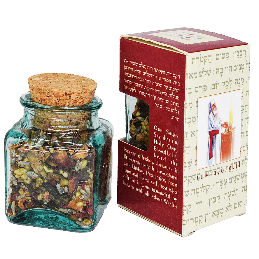 Temple Incense from Jerusalem – Made in Israel (rear view)