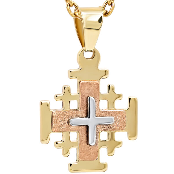 Jerusalem Cross Earrings in 14k White Gold – Brenda Smith Jewelry