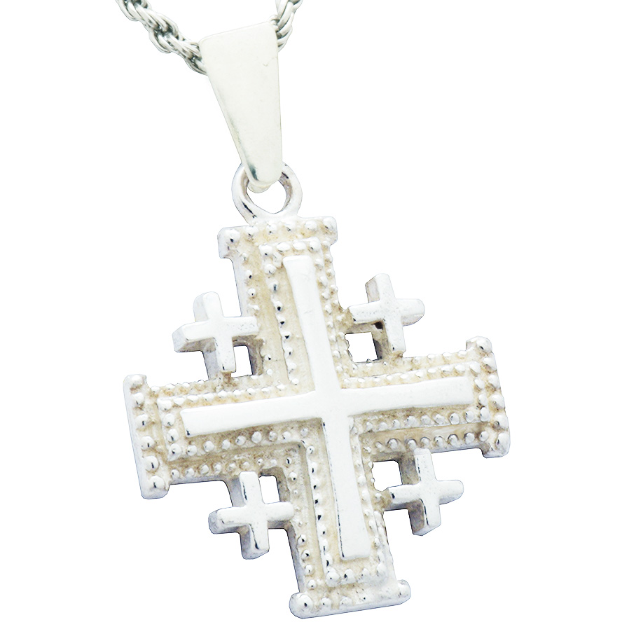 Jerusalem Cross’ 925 Sterling Silver Pendant from Jerusalem