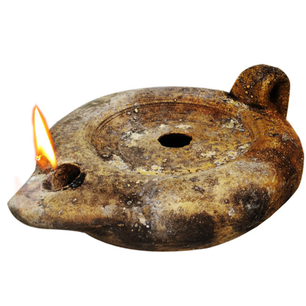 Clay Lamp Jesus Period replica from Jerusalem