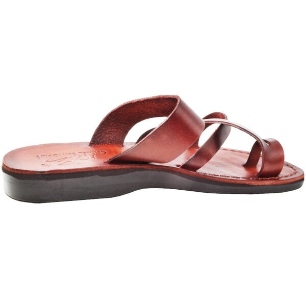 Biblical Jesus Sandals - 'Apostles' - Made in Bethlehem - Leather (side view)