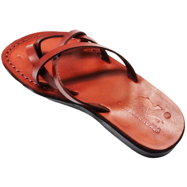 Biblical Jesus Sandals 'Revelation' Made in the Holy Land - Leather (angle)