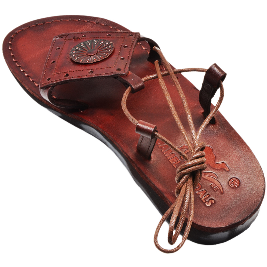 Biblical Jesus Sandals ‘Queen Esther’ Made in the Holy Land – Leather (right view)