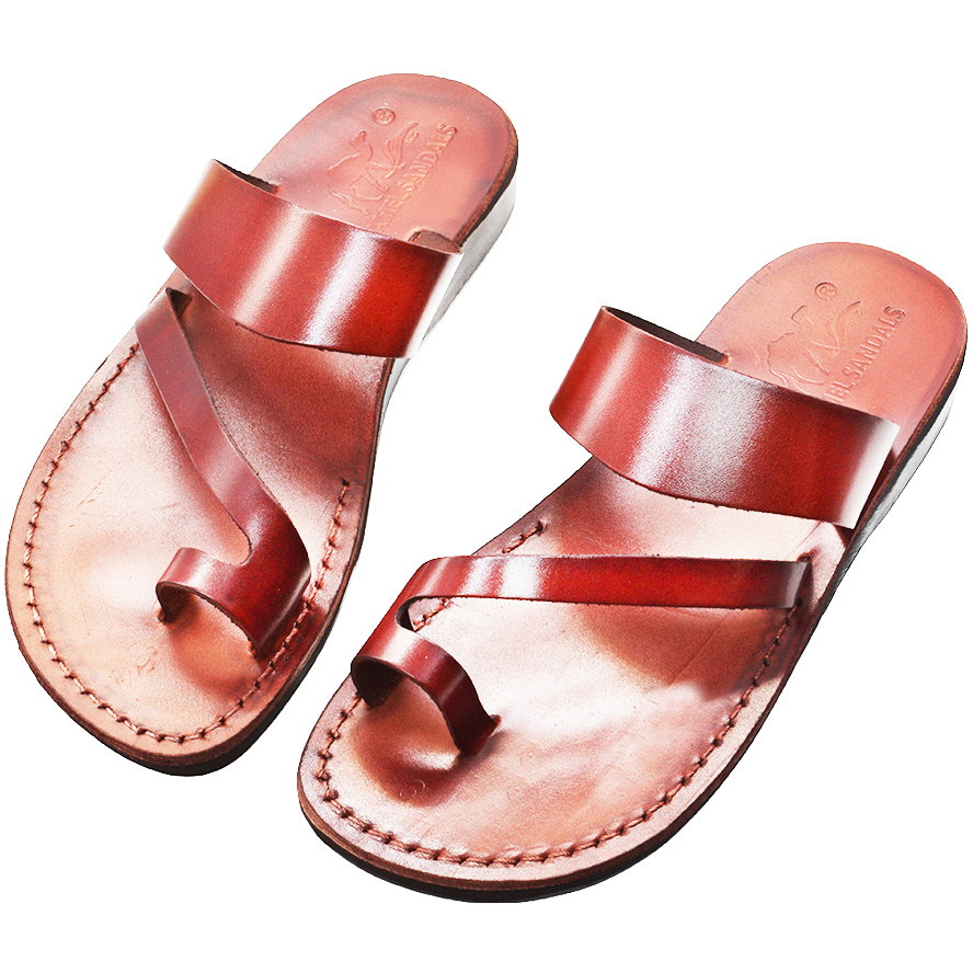 Biblical Sandals ‘King David’ – Made in Israel – Camel Leather