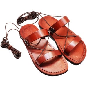 Biblical Jesus Sandals 'Samaritan Woman' Made in Israel - Leather