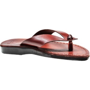Biblical Jesus Sandals 'Samson' Made in Israel - Leather (side view)