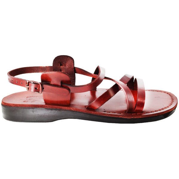 Biblical Jesus Sandals 'Witness' - Made in Bethlehem - Leather (side view)