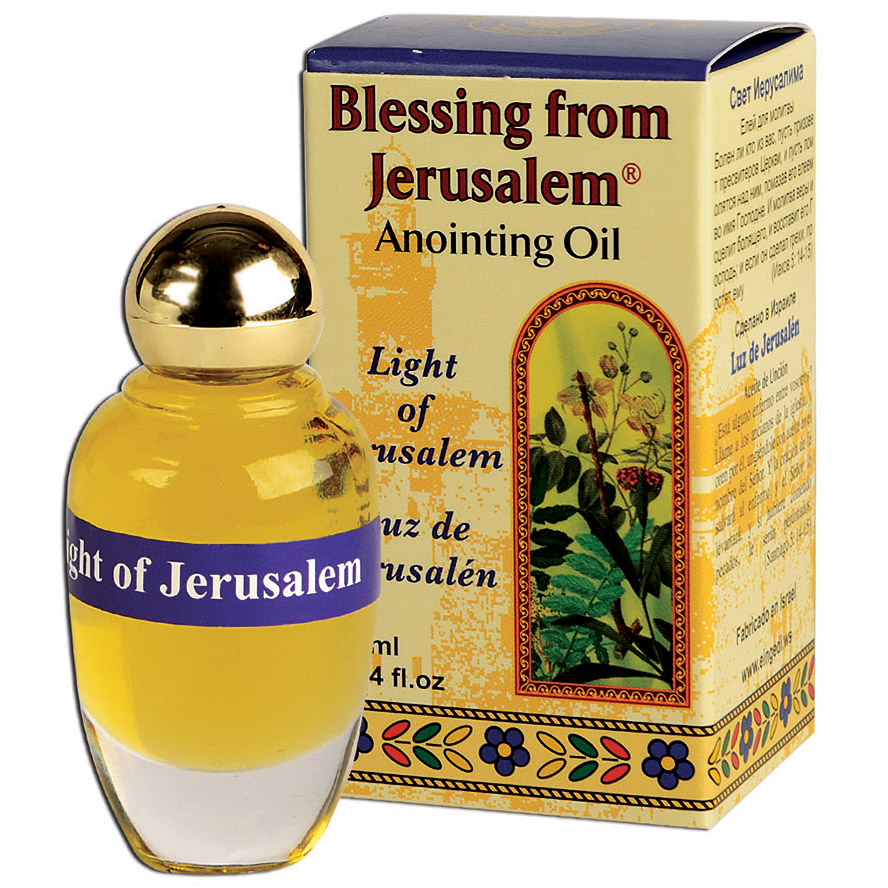 ‘Light of Jerusalem’ Anointing Oil – Holy Prayer Oil from Israel – 12 ml
