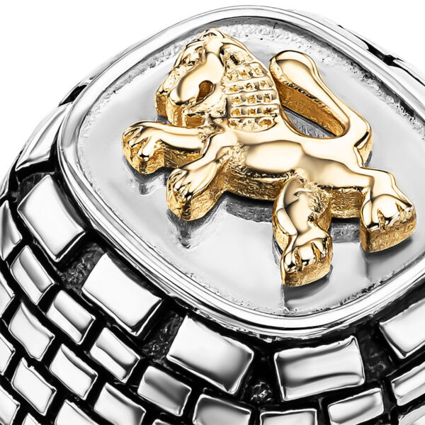 New Hip hop Style Lion Ring Men 18k Gold plated Ring Men's - Temu