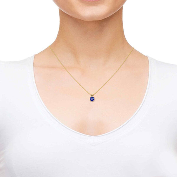 "The Lord's Prayer" Hebrew 24k Nano Engraved 14k Gold Solitaire Necklace (worn by model)