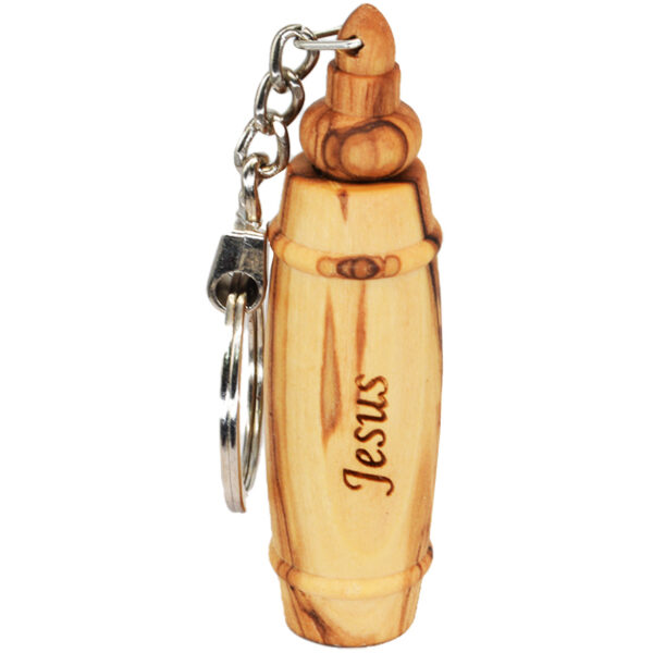 Maranatha Anointing Oil™ Olive Wood Keychain- Jesus