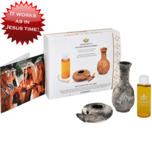 Maranatha - Wise Virgins Clay Lamp, Filler & Jerusalem Oil - Boxed Gift Set
