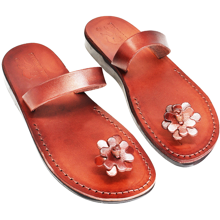 Mary Magdalene' Biblical Jesus Sandals - Made in Israel - Leather