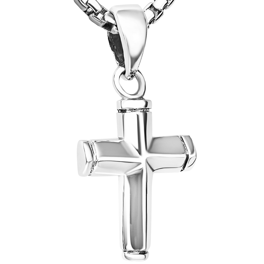 ✟ Sterling Silver Modern Mini Cross from Jerusalem