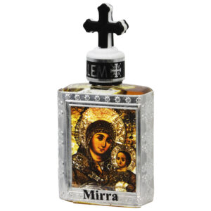 Myrra Anointing Oil - Cross Bottle - Jesus and Mary - 30 ml