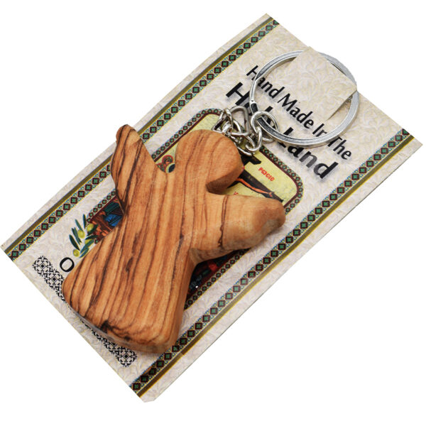 Olive Wood 'Angel' Key-chain from Jerusalem