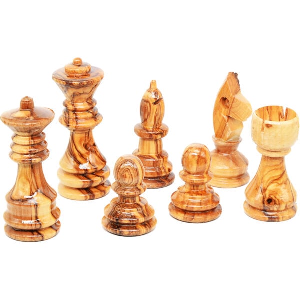 Olive wood Chess Set Pieces