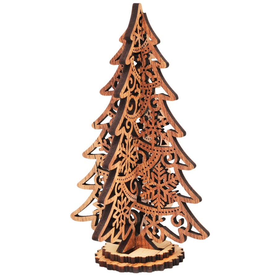 Christmas Tree Olive Wood Ornament from Bethlehem