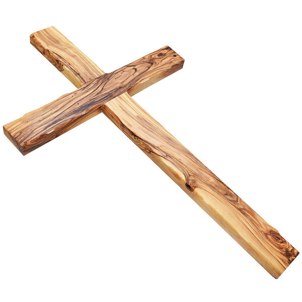 Olive Wood 'Cross' Wall Hanging from Jerusalem - 12" inch