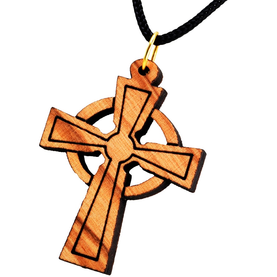 Olive Wood 'Cross' Pendant - Made in the Holy Land