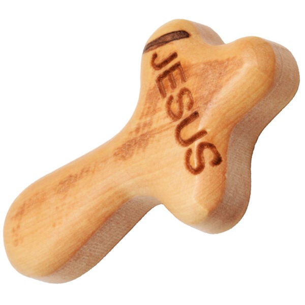 JESUS' Comfort Cross - Olive Wood Faith Gifts from the Holy Land