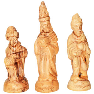 Christmas Hand Carved Olive Wood Nativity Pieces - 3 Kings
