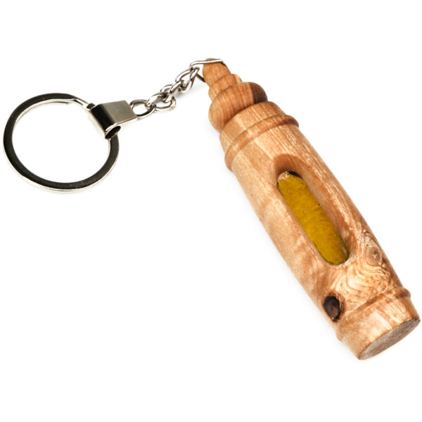 Olive Wood Key-chain with Anointing Oil - Made in the Holy Land