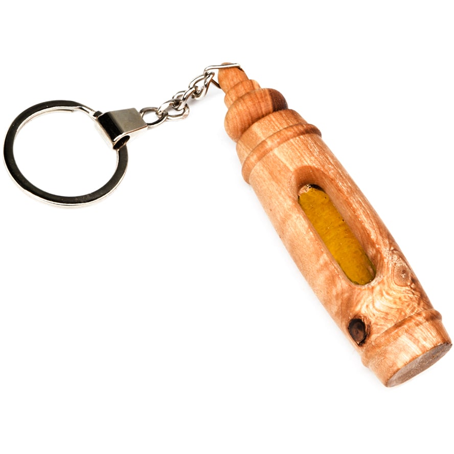 Olive Wood Key-chain with Anointing Oil - Made in the Holy Land