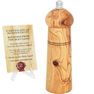 Olive Wood  'Pepper Mill' Quality Housewarming Gift - 6"