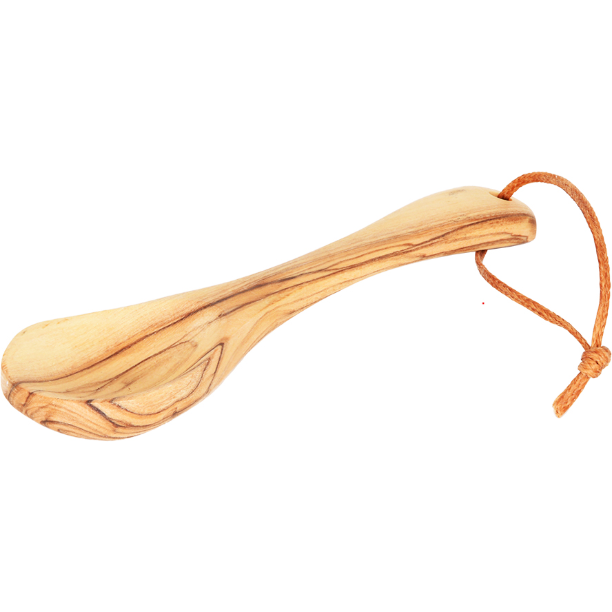 Olive Wood Teaspoon with Hanger - Handcrafted in Israel