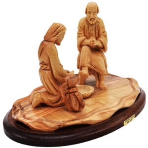 Jesus Washing the Disciples' Feet - Olive Wood