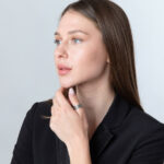 Oxidized 'Jerusalem Cross' Engraved Sterling Silver Ring - Made in Israel (worn by model)