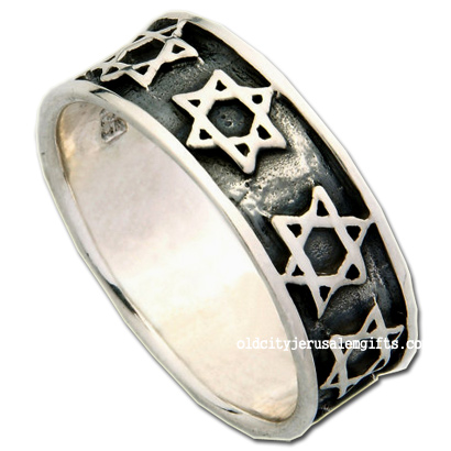 Gold Star of David Jewish Ring