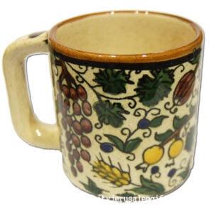 Armenian Ceramic 'Seven Species' Coffee Mug