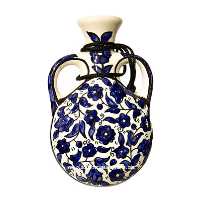 Armenian Ceramic Biblical 'Perfume Flask' - Blue