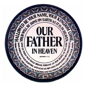 Hand Painted Armenian "Lord's Prayer" Plate