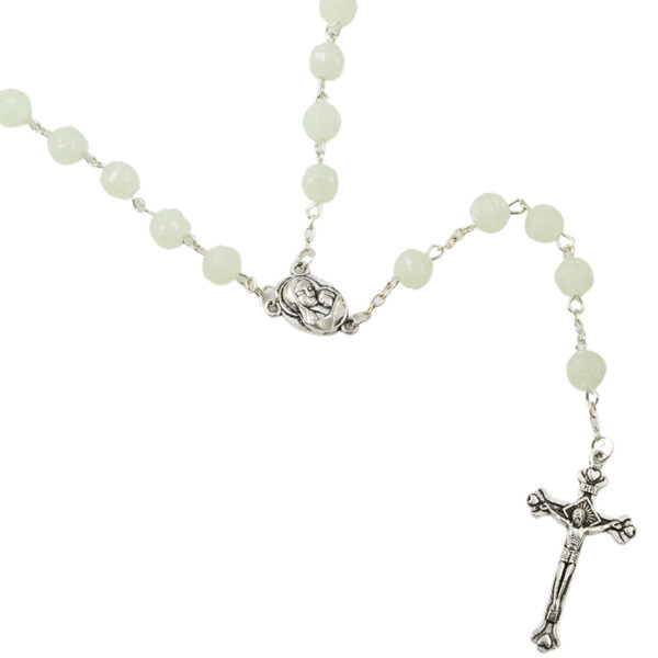 Mother of Pearl Catholic Rosary from Jerusalem with Soil