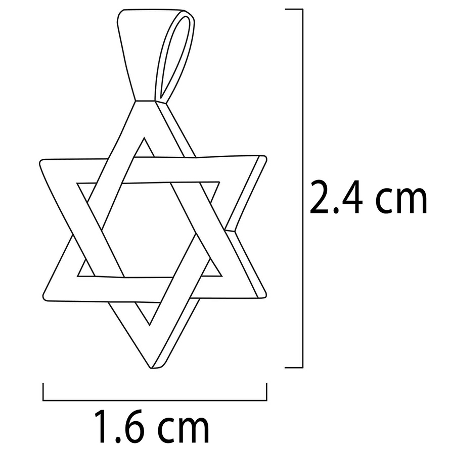 “Priestly Blessing” Star of David dimensions