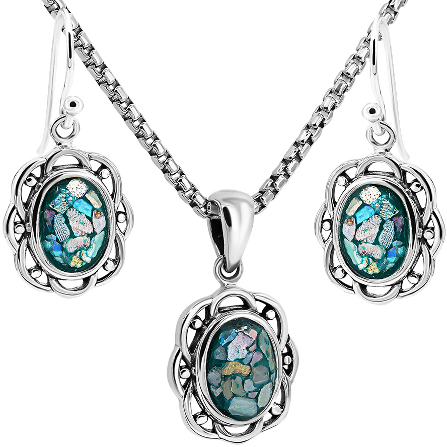 Classic Elegance – 2000 year old Roman Glass Jewelry Set