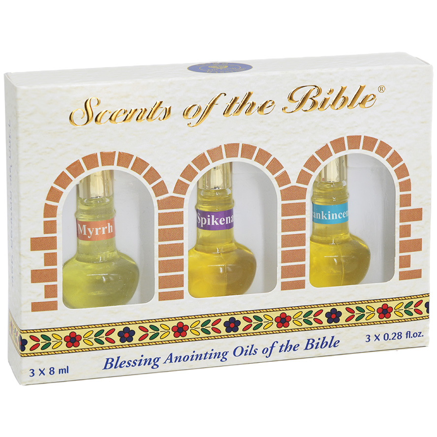 Scents of the Bible – Spikenard, Myrrh & Frankincense – 3 x 8ml (pack)