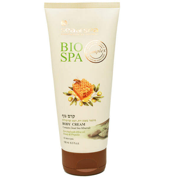 Olive Oil and Honey Body Cream with Dead Sea Minerals - 180ml