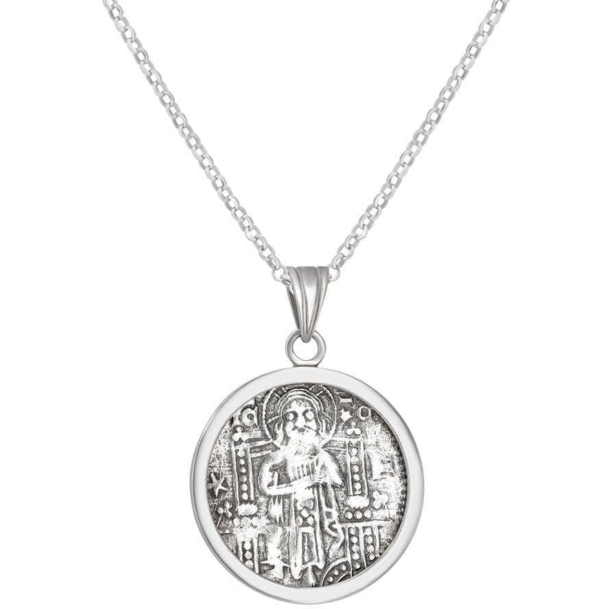 Genuine ‘Venetian Grosso’ Silver Coin Pendant (with chain)