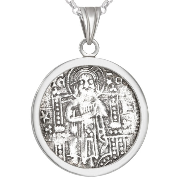 Genuine 'Venetian Grosso' Silver Coin Pendant