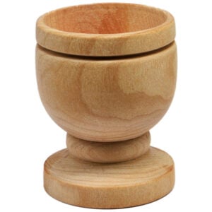 Small Olive Wood 'The Lord's Supper' Cup from Jerusalem