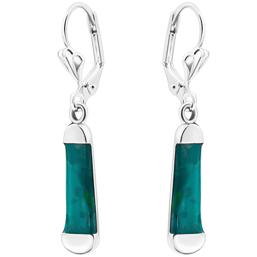 Solomon Stone ‘Pillars’ Sterling Silver Earrings – Made in Israel