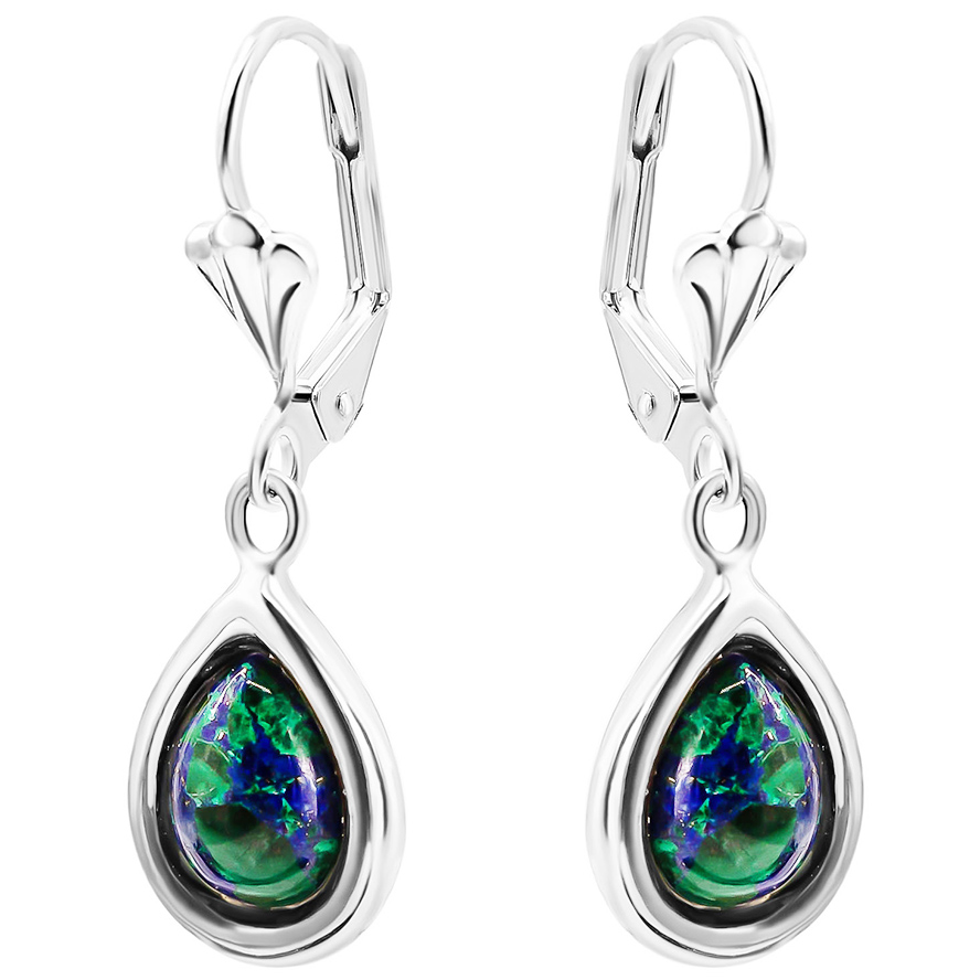 Solomon Stone ‘Teardrop’ Sterling Silver Earrings – Made in Israel