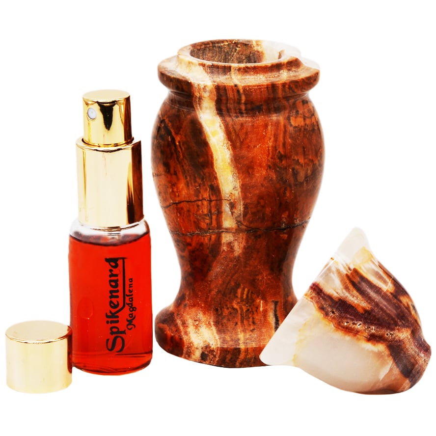 Alabaster Jar with Spikenard Magdalena™ Perfume – 20ml