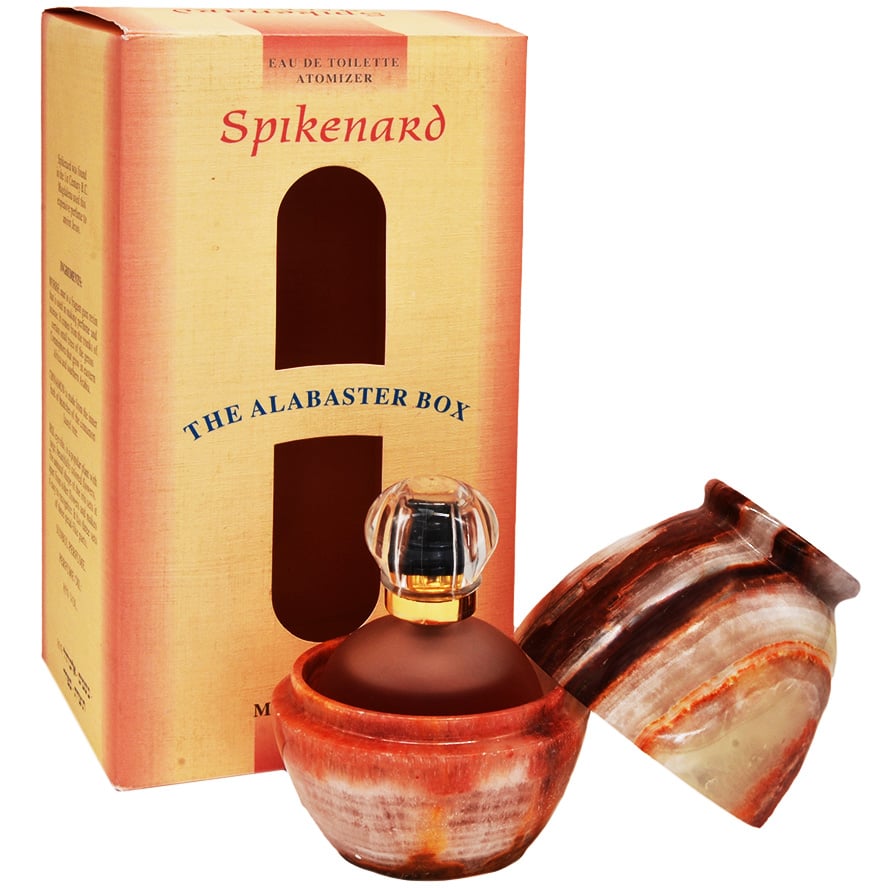 Alabaster Jar with Spikenard Magdalena™ Perfume – 50ml (Alabaster box)