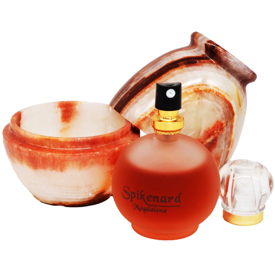 Alabaster Jar with Spikenard Magdalena™ Perfume – 50ml