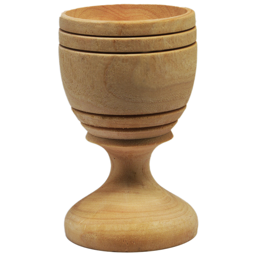 The Lord’s Supper’ Olive Wood Communion Cup from Jerusalem